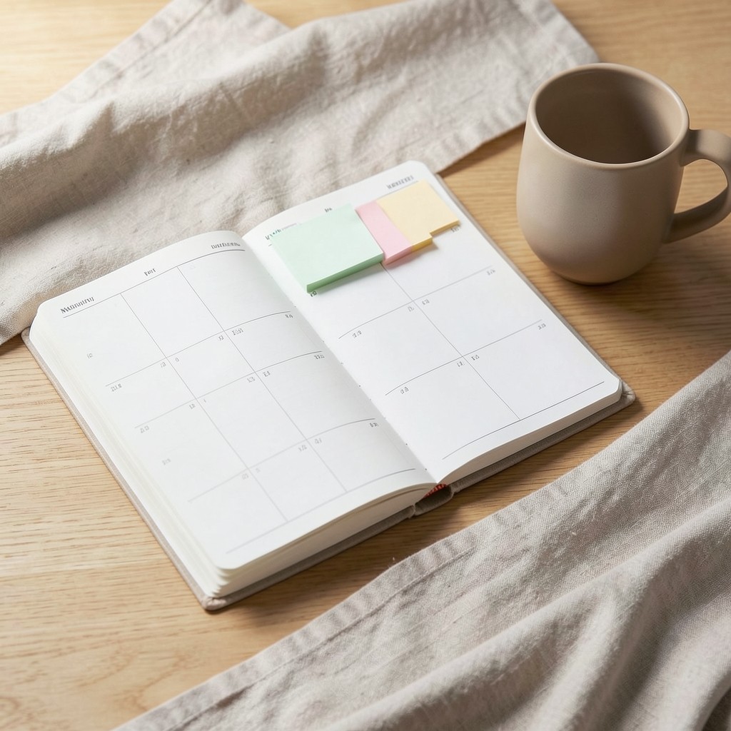 Agenda abierta con hitos semanales de búsqueda de empleo